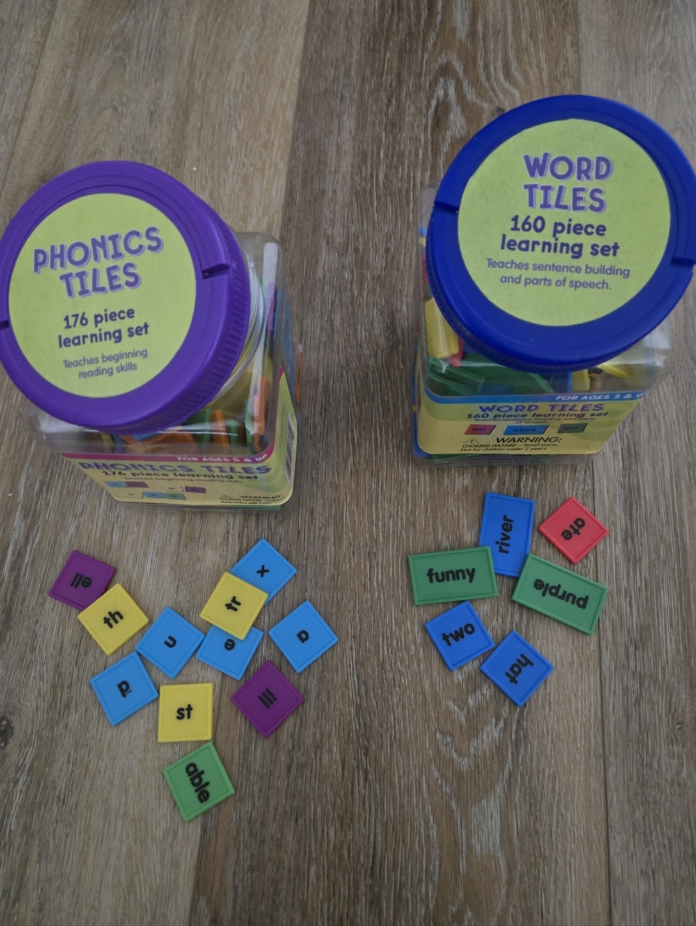Phonics Tiles & Word Tiles Learning Sets -  Preowned
